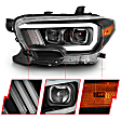 111397 Driver and Passenger Side Halogen Headlight, With bulb(s), Clear Lens, Projector Series