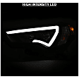 111416 Driver and Passenger Side Halogen Headlight, With bulb(s), Clear Lens, Black Interior, Projector Series