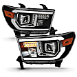 111447 Driver and Passenger Side Halogen/LED Combo Headlight, With bulb(s), Clear Lens, Black Interior, Projector Series