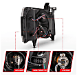 111480 Driver and Passenger Side Halogen Headlight, With bulb(s), Clear Lens, Black Interior, Projector Series