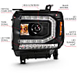 111485 Driver and Passenger Side HID/Xenon Headlight, Without bulb(s), Clear Lens, Black Interior, Projector Series