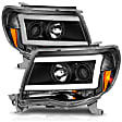 111517 Driver and Passenger Side LED Headlight, With bulb(s), Clear Lens, Black Interior, Projector Series