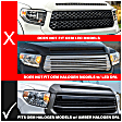 111531 Driver and Passenger Side Halogen/LED Combo Headlight, With bulb(s), Clear Lens, Black Interior, Crystal Series