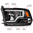 111539 Driver and Passenger Side LED Headlight, With bulb(s), Clear Lens, Chrome Interior, Projector Series