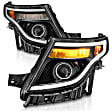 111575 Driver and Passenger Side Halogen Headlight, With bulb(s), Clear Lens, Projector Series