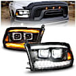 111595 Driver and Passenger Side LED Headlight, With bulb(s), Clear Lens, Black Interior, Projector Series
