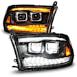 111595 Driver and Passenger Side LED Headlight, With bulb(s), Clear Lens, Black Interior, Projector Series