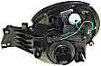 121121 Driver and Passenger Side Halogen Headlight, With bulb(s), Clear Lens, Black Interior, Crystal Series