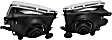121139 Driver and Passenger Side Halogen Headlight, With bulb(s), Clear Lens, Black Interior, Crystal Series