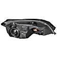 121229 Driver and Passenger Side Halogen Headlight, With bulb(s) - Clear Lens Black Interior
