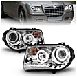 121250 Driver and Passenger Side Halogen Halo Projector Series Headlight, With bulb(s) Does Not Fit Models With Factory HID Lights