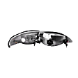 121262 Driver and Passenger Side Headlight, With bulb(s) - Clear Lens Chrome Interior, with Part/Signal Light