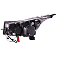 121462 Driver and Passenger Side Halogen Headlight, With bulb(s), Clear Lens, Chrome Interior, U-Bar Projector Series