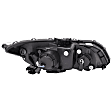 121478 Driver and Passenger Side Halogen Headlight, With bulb(s), Clear Lens, Chrome Interior, U-Bar Projector Series