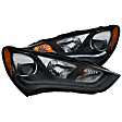 121511 Driver and Passenger Side HID/Xenon Headlight, With bulb(s), Clear Lens, Black Interior, U-Bar Projector Series