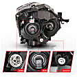 121548 Driver and Passenger Side Halogen Projector Series Headlight, With bulb(s) Fits 2 Door Coupes Only, For Factory Halogen Models Only