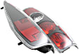 211007 Driver and Passenger Side Halogen Tail Light, Without bulb(s), Clear Lens, Black Interior, Euro Series