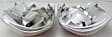 211008 Driver and Passenger Side Halogen Tail Light, Without bulb(s), Clear Lens, Chrome Interior, Euro Series