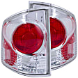211032 Driver and Passenger Side Halogen Tail Light, Without bulb(s), Clear Lens, Chrome Interior, Euro Series