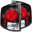 211033 Driver and Passenger Side Halogen Tail Light, Without bulb(s), Clear Lens, Carbon Fiber Interior, Euro Series