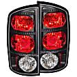 211045 Driver and Passenger Side Halogen Tail Light, With bulb(s), Clear Lens, Black Interior, Euro Series