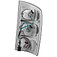 211045 Driver and Passenger Side Halogen Tail Light, With bulb(s), Clear Lens, Black Interior, Euro Series