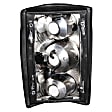 211051 Driver and Passenger Side Halogen Tail Light, Without bulb(s), Clear Lens, Black Interior, Euro Series