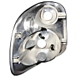 211066 Driver and Passenger Side Halogen Tail Light, Without bulb(s), Clear Lens, Chrome Interior, Euro Series