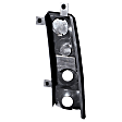 211090 Driver and Passenger Side Halogen Tail Light, Without bulb(s), Clear Lens, Black Interior, Euro Series