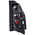 211093 Driver and Passenger Side Halogen Tail Light, Without bulb(s), Clear Lens, Black Interior, Euro Series