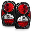 211108 Driver and Passenger Side Halogen Tail Light, With bulb(s), Clear Lens, Black Interior, Euro Series