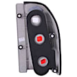 211135 Driver and Passenger Side Halogen Tail Light, Without bulb(s), Clear Lens, Chrome Interior, Euro Series