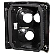 211153 Driver and Passenger Side Halogen Tail Light, Without bulb(s), Smoked Lens, Chrome Interior, Euro Series