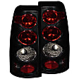 211160 Driver and Passenger Side Halogen Tail Light, Without bulb(s), Dark Smoked Lens, Black Interior, Fleetside, Euro Series