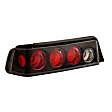221053 Driver and Passenger Side Halogen Tail Light, Without bulb(s), Clear Lens, Black Interior, Euro Series