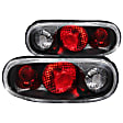 221077 Driver and Passenger Side Halogen Tail Light, Without bulb(s), Clear Lens, Black Interior, Euro Series