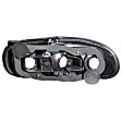 221077 Driver and Passenger Side Halogen Tail Light, Without bulb(s), Clear Lens, Black Interior, Euro Series