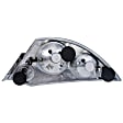 221080 Driver and Passenger Side Halogen Tail Light, Without bulb(s), Clear Lens, Chrome Interior, Euro Series
