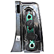 2006 Scion xB - Driver and Passenger Side Halogen Tail Light, Without bulb(s), Clear Lens, Black Interior, Euro Series