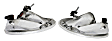 221118 Driver and Passenger Side Halogen Tail Light, With bulb(s), Clear Lens, Chrome Interior, Euro Series