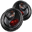 221119 Driver and Passenger Side Halogen Tail Light, With bulb(s), Clear Lens, Black Interior, Euro Series