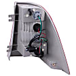 221134 Driver and Passenger Side Halogen Tail Light, With bulb(s), Clear Lens, Chrome Interior, Euro Series