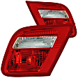 221164 Driver and Passenger Side Halogen Tail Light, Without bulb(s), Red & Clear Lens, Chrome Interior, Euro Series