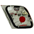 221201 Driver and Passenger Side Halogen Tail Light, Without bulb(s), Red & Smoked Lens, Chrome Interior, Euro Series