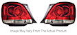 221201 Driver and Passenger Side Halogen Tail Light, Without bulb(s), Red & Smoked Lens, Chrome Interior, Euro Series