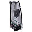 311005 Driver and Passenger Side LED Tail Light, With bulb(s), Clear Lens, Chrome Interior, LED Series