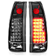 311006 Driver and Passenger Side LED Tail Light, With bulb(s), Clear Lens, Black Interior, LED Series