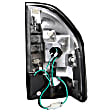 311015 Driver and Passenger Side LED Tail Light, With bulb(s), Clear Lens, Black Interior, LED Series