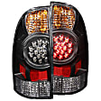 311042 Driver and Passenger Side LED Tail Light, With bulb(s), Clear Lens, Black Interior, LED Series