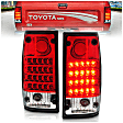 311043 Driver and Passenger Side LED Tail Light, With bulb(s), Red & Clear Lens, Chrome Interior, LED Series